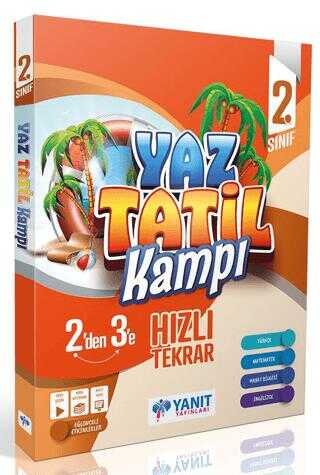 Yanıt Yayınları 2. Sınıf(2den 3e)Geçenler İçin %100 Yeni Müfredat Tüm Dersler Yaz Tatil Kitabı